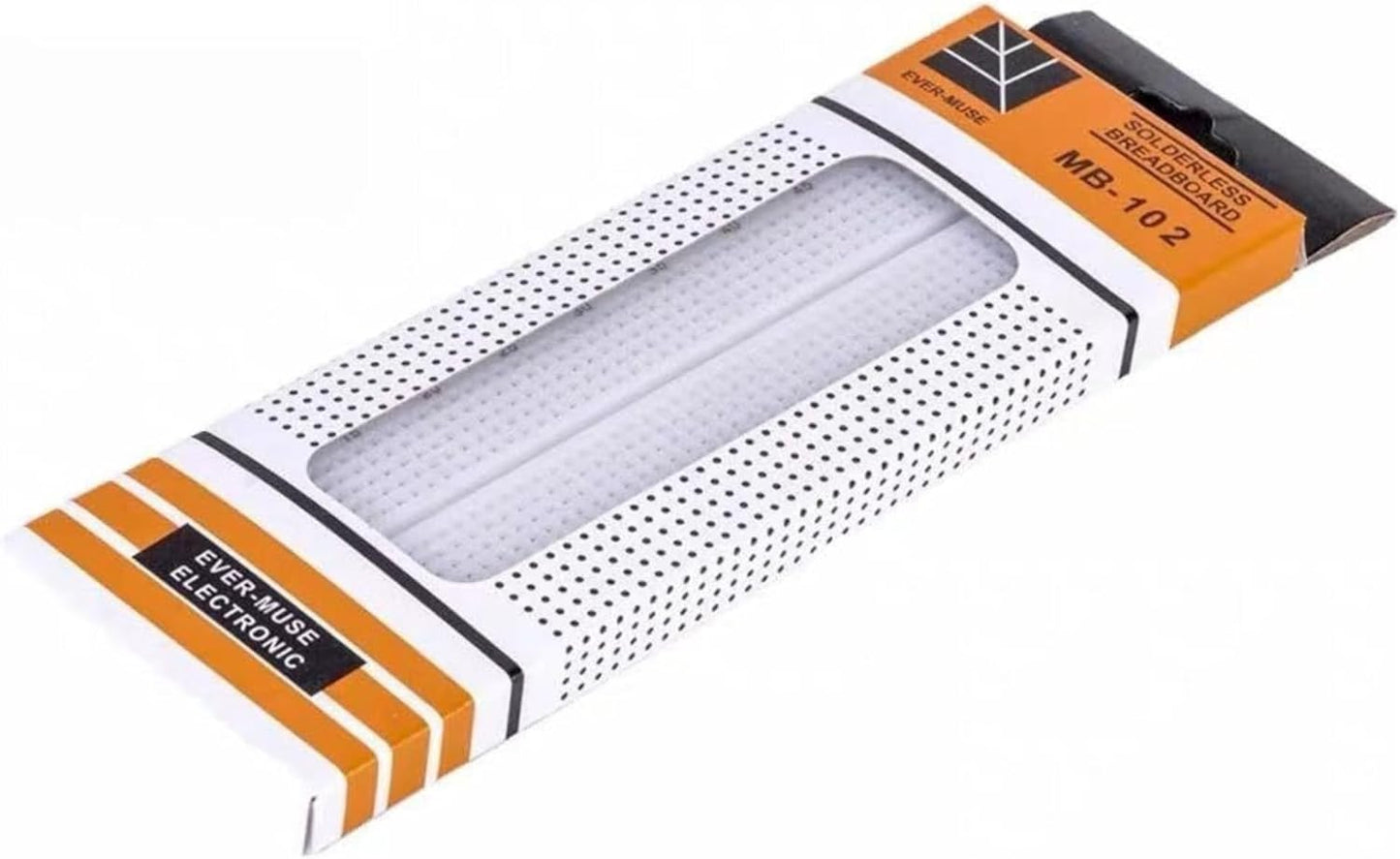 MB-102 Solderless Breadboard – 830 Tie-Point Prototype Board for Electronics Projects, Arduino & DIY Experiments