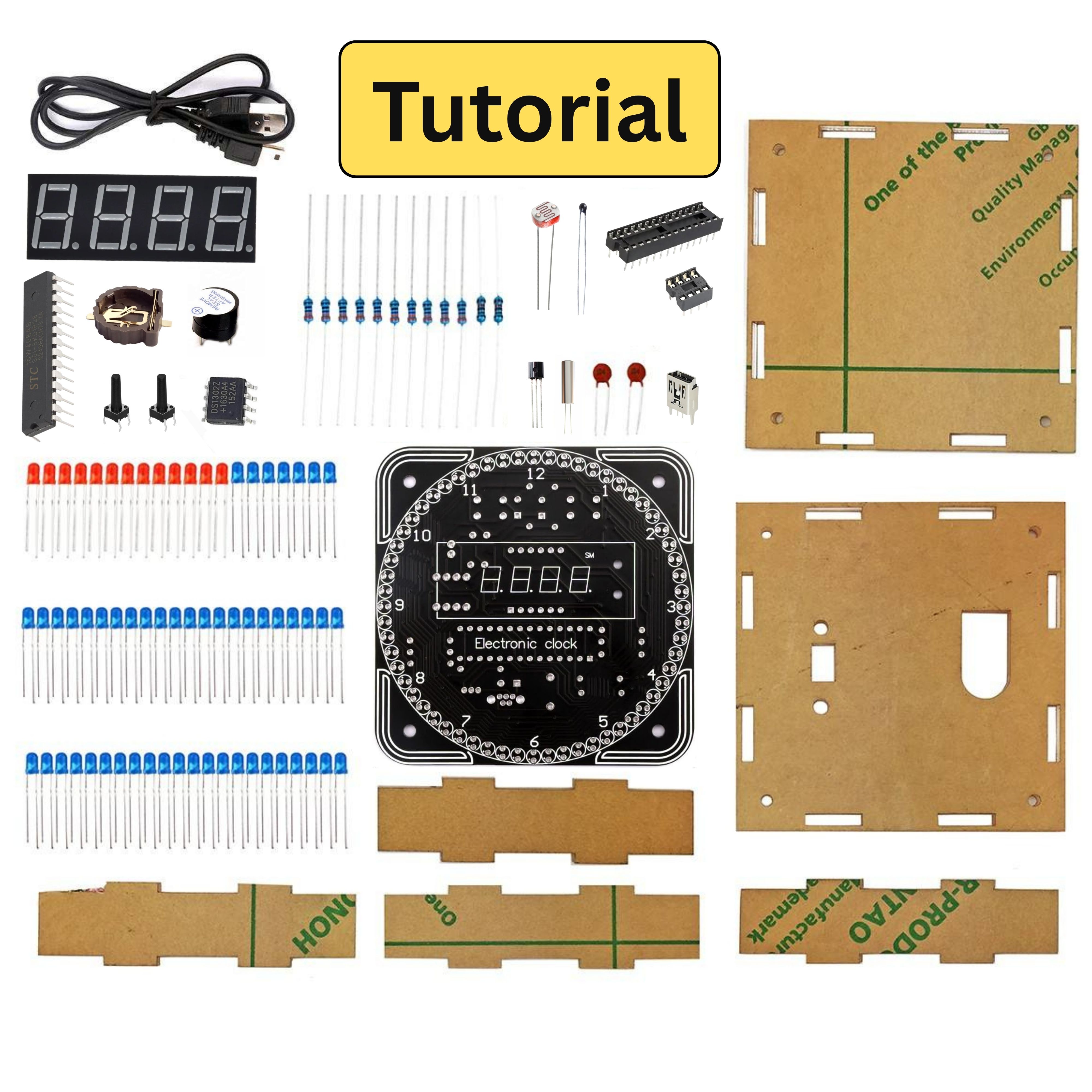 DIY Digital Rotating Clock Kit